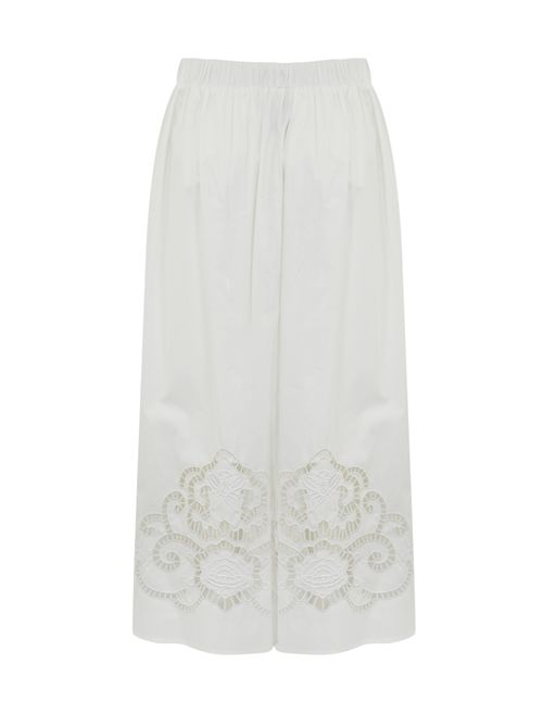 Gonna longuette con ricamo in pizzo NO SECRETS | 251NS240COCCO